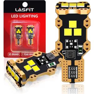 LASFIT 921 LED Bulb Reverse Light, 912 T15 6000K White Canbus Error Free W16W 906 904 Backup Light Replacement Cargo Lights for Car Trunk, Super Bright, Pack of 2