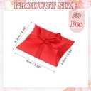 PATIKIL Small Gift Boxes, 50 Pcs 3.5x2.5x1 Inch Pillow Boxes Candy Thank You Treat for Wedding Party Favor Pen Birthday Gift Jewelry Greeting Card, Red