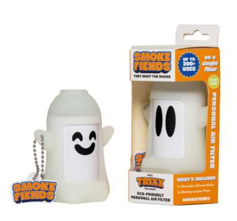 Portable & Eco-Friendly Personal Air Filter | Discreet HEPA & Carbon Filtration | Biodegradable & Up to 300+ Uses | Keychain Design for On-the-Go Freshness (Trixx)