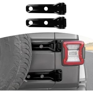 RT-TCZ for Jeep JL Tailgate Hinge Cover Trim Decals Black for Jeep Wrangler JL JLU 2018 up Black Exterior Accessories 2pcs