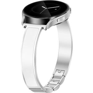 Gold Slim Watch Bands Women 20mm Compatible with Samsung Galaxy Watch Watch 7/6/5/4/Active 2/4 Classic/6 Classic/5 Pro/FE 40mm 42mm 43mm 44mm 45mm 46mm 47mm, Jewelry Dressy Cute Bracelet Metal Strap