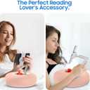 Kindle Pillow Stand Holder for Reading in Bed, Tablet iPad Pillow Stand for Lap Compatible with 4.7"-13" Phone, Tablet, iPad, iPhone, Google, Kindle, Samsung(Pink)