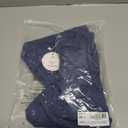 AUXDIO Women Bodycon Long Sleeve Dresses Casual V Neck Ruched Wrap 2026 Spring Fall Party Club Mini Dress (Blue, M)