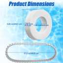Menkxi 6 Pack Pool Cleaner Accessories Compatible with Maytronics Dolphin Robotic Pool Cleaners 4 Climbing Rings Replacement 6101611-R4 2 Robot Timing Track 9983152-R2