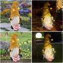 Garden Gnomes Outdoor Decor Solar Gnomes Statue Waterproof for Outside,Lawn,Patio,Garden Gifts for Mom Women,Garden Gnomes for Yard