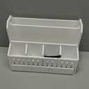 Bamboo Mail Organizer Countertop with Drawers, Wood Desk File Organizer Desktop Paper Organization Storage Bill & Letter Sorter Holder for School Home Office Supplies, No Assembly Required (Black)