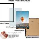 JCJMY 20x27 Picture Frame Black for Puzzles Poster Photo Picture, Horizontal and Vertical Formats for Wall Hanging, 20 x 27 Wall Gallery Poster Photo Puzzles Frame for 20 by 27 Photos Posters,Black
