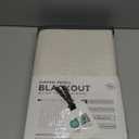 100% Blackout Shield Linen Blackout Curtains for Bedroom 84 Inches Long, Back Tab/Rod Pocket Living Room Drapes, Thermal Insulated Blackout Curtains 2 Panels Set, 50" W x 84" L, Cream