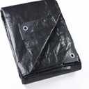 GUARD SHIELD Black Tarp 10x20 Feet Waterproof Tarps Lightweight Camping Tarp Outdoor Multi Purpose Poly Cover 6mil