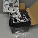 DS Addressable RGB 120MM LED Fans with 6PIN Remote Controller for White PC Case, CPU Cooler, Radiators System (RGB Fans 6 Pack, G Series)