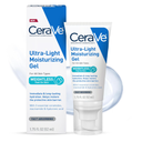 CeraVe UltraLight Moisturizing Gel, Hydrating Gel Face Moisturizer For Men & For Women with Ceramides, Niacinamide, Hyaluronic Acid, Fragrance Free, OilFree, Mattifying Moisturizer, 1.75 FL Oz