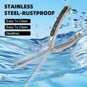 Rib Membrane Removal Tool, Rib Prep Tool, BBQ Rib Skinner, Stainless Steel Rib Membrane Remover Tool, Ergonomic Design for Easy Membrane Removal