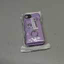 2 x LEMAXELERS for iPhone 16e Wallet Case with Credit Card Holder 360 Rotating Ring Stand Shockproof Protective Cover Snap Button Closure Case for iPhone 16e. Purple YBK