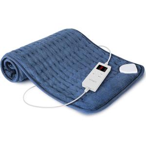 Heating Pad for Back, Heating Pad for Period Cramps with 6 Heat Settings & Timer, Portable Electric Heating Pads for Neck and Shoulders, Space Blue