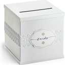 White Wedding Card Box, Large 10x10 Gift Card Holder, Elegant Envelope Box with Slot for Graduation, Birthday Party, Money, Funeral, Wedding Reception Table, Bridal & Baby Shower, Sweet 16, Baptism