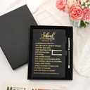 6 Sets School Counselor Gifts Leather Journal Pen with Gift Box Appreciation Gifts for School Counseling Graduation Birthday Teachers Appreciation Day