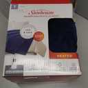 Sunbeam Royal Luxe Night Fog Heated Blanket 12-Heat Settings Auto Off Machine Washable Twin, Blue