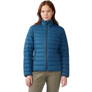 Mountain Hardwear womens Deloro Down Jacket (X-Large, Dark Caspian)
