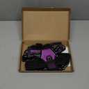 PHOEPET No Pull Dog Harness Medium Reflective Front Clip Vest with Handle,Adjustable 2 Metal Rings 3 Buckles,[Easy to Put on & Take Off](M, Purple)