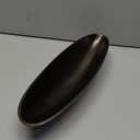 Red Co. 16 Long Oval Decorative Aluminum Metal Pedestal Centerpiece Bowl in Silver Finish