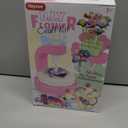 HAYXUN Flower Crafts for Kids Ages 4+, DIY Arts and Crafts for Kid Girl Toys, Hands-On Educational Toy, Reusable Art Toy for Creativity, Learning & Gifting, Birthday Gifts for Toddler Girls (Red)