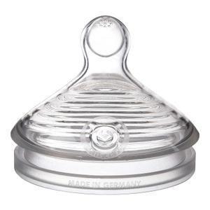 NUK Simply Natural Baby Bottle Nipples - Fast Flow, Silicone, Extra Soft, Anti-Colic Air System, BPA-Free, Pack of 2