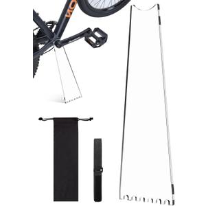 TOPGO [Extended Version] Acrylic Bicycle Foot Support Bracket for Outdoor Photography/Parking [Portable, Invisible, Non-Install] bike standfor Mountain & Road Bike - Transparent (10.5 inch)