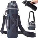 Bigwaves Bottle Bumper Silicone Boot Sleeve Protector with Handle for Owala Freesip Water Bottle 24 Oz, Water Bottle Carrier Grip Accessories for Running Bike, Gym Or Jogging