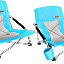 Nice C Low Beach Camping Folding Chair, River Sand Lake Chair (2 Pack Blue)
Compact Backpacking Chair, Sillas De Playa, Cup Holder, Carry Bag, Heavy Duty, Outdoor, BBQ, Travel, Picnic, Festival