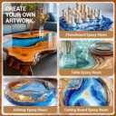 LEEYA RESIN Epoxy Resin Kit with Pumps 1 Gallon, Table Top Epoxy Resin Crystal Clear, Ultra-Gloss, Self-Leveling Resina Epoxica for River Table, Countertop, Arts & Crafts, Woodwork, Jewelry 1:1 Mix