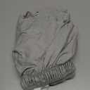 Wrap Around Dust Ruffle Bed Skirt - Light Grey - for Full Size Beds with 12 Inch Drop - Elastic Strap - Adjustable Pleated Bedskirt with Brushed Fabric and Wrinkle Free - for Women, Men, Kids & Teens