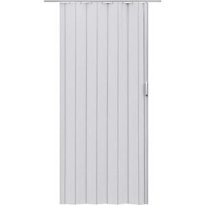 PVC Folding Door, Accordion Door, 36" X 80", Multifold Bifold Closet Doors with Magnet for Bedrooms,Home,Office(Light Gray)