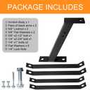 lifgarfe Lawn Mower Trailer Tow Hitch Garden Tractor Tow Hitch Fit for John Deere Cub Cadet Husqvarna Riding Mowers
