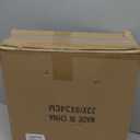 Slot Edge Round Side Table  Small Space Accent Table w/Solid Wood Leg  12" Modern Drink Table, Nightstand for Bedroom, Living Room, Office & Tight Corners (Brown)