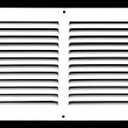 22" x 4" Return Air Grille - Sidewall and Ceiling - HVAC Vent Duct Cover Diffuser - [White] [Outer Dimensions: 23.75w X 5.75"h]