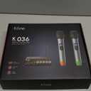 FIFINE UHF Dual Channel Wireless Handheld Microphone, Easytouse Karaoke Wireless Microphone SystemK036