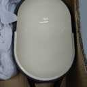 Dutch Oven For Sourdough Bread Baking  Enamelled Cast Iron Bread Loaf Pot  Oven Safe Non Stick Bread Pot  Rectangular, Cream, 24cm x 16cm  by Nuovva