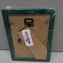 KINLINK 5x7 Picture Frame Green, Solid Wood Frame 5x7 with Acrylic Plexiglass for Pictures 4x6 With Mat,Tabletop and Wall Display, 5 x 7 Picture Frame Set of 1