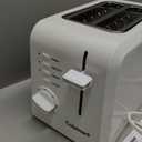 Cuisinart CPT-122 2-Slice Compact Plastic Toaster, Slots for Bagels & Bread, 7 Shade Settings, Cancel/Defrost/Reheat Functions, Removable Crumb Tray, Small Kitchen Appliance for Home & Office, White