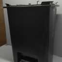 Rubbermaid Premier High-Capacity Step-On Trash Can, 19 Gallon, Single or Dual Stream Trash or Recycling, Charcoal, Stainless-Steel Rim, Lid Lock, Quiet Lid, for Home/Kitchen/Garage/Apartment