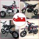 GREHUA Pit Bike Skid Plate Compatible With CRF50 CRF70 XR50 Coolster QG50 QG210 RFZ110 RFZ125 TaoTao DB10 DB14 DB17 SSR SSR110 SSR125 Lifan 50cc 70cc 90cc 110cc 125cc 140cc Aluminum Dirtbike Parts Red