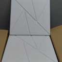 VEVOR 18 Pack Acoustic Panels with Self Adhesive, 11.8 x 11.8 x 0.4 inch Sound Proof Foam Panels, Polyester Fiber Soundproof Wall Panels High Density, for Home, Studio, Office, Theater, White