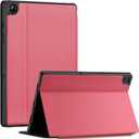 CoBak Case for Samsung Galaxy Tab A11+ Plus 11 2025, Multi-Viewing Angles, All New PU Leather Folio Stand Cover with Auto Sleep Wake Feature for Samsung Galaxy Tab A11+ Tablet 11-inch, Peony Pink