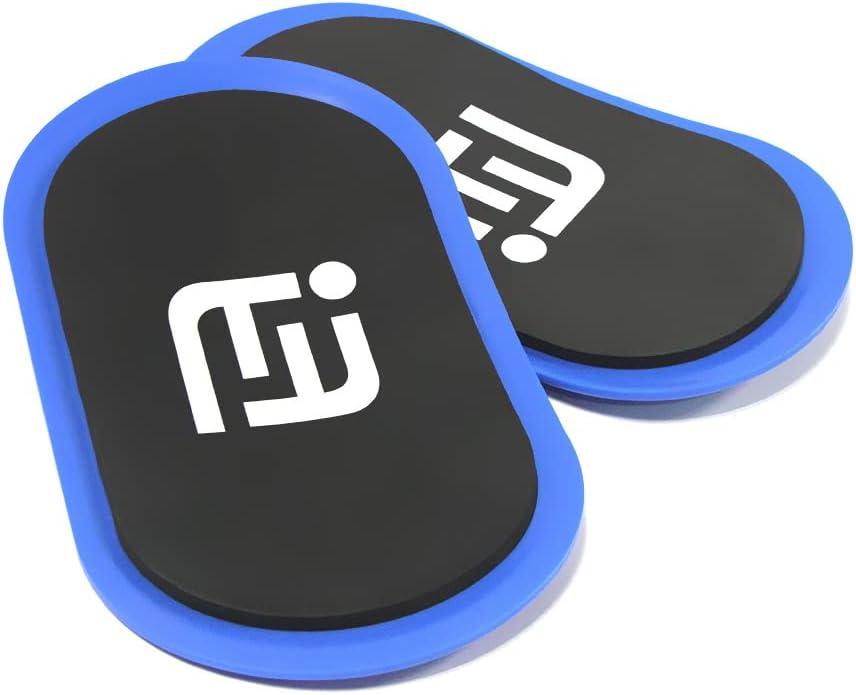 Gliding Discs Core Sliders Smooth Use On Carpet Floor Exercise Sliders Equipment.Compact Core Gliders for Home Gym - Fitness Equipment & Full-Body Workout Accessories (Blue)