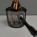 TKK Half Gallon Water Bottle Jug with Straw, Large Capacity Plastic Water Bottle, Dishwasher Safe, 1/2 Gallon 64 Oz, BPA Free Tritan for Gym, Yoga, Travel, Camping, Outdoor, Black