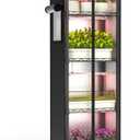 Indoor Greenhouse with Grow Light, 15.7" L×11.8" W×62.3" H with 48W