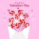 Swirl Multicolor Heart Lollipop,Heart Design,Party Bag Fillers,Individually Wrapped,30-Pack