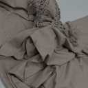 Taupe Pillowcases, Khaki Macrame Tassel Pillow Cases Set of 2, Soft Washed Microfiber, Taupe Decor Tassel Boho Pillow Cover, 2 Pack (King, Taupe Tassel) (36" x 20" (Pack of 2))