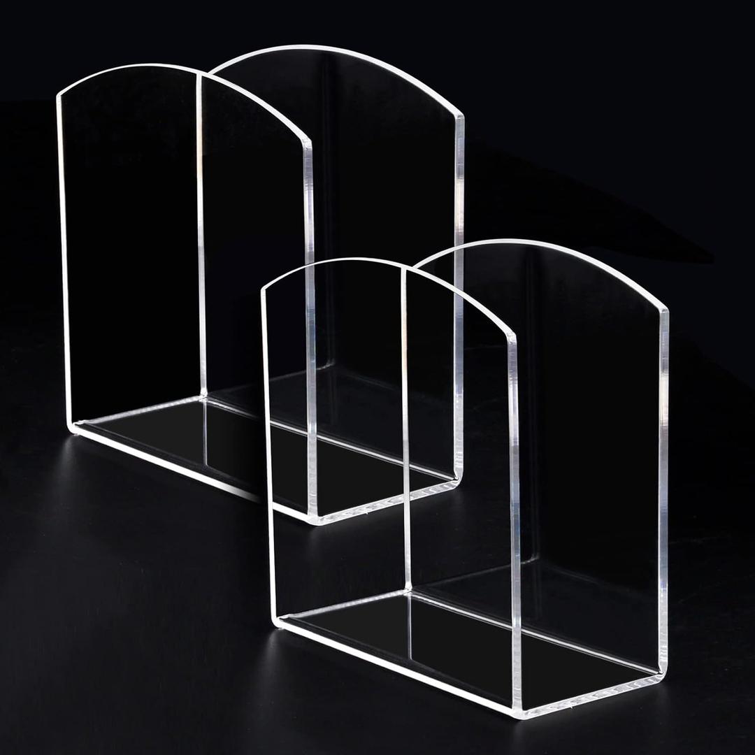 Yes!Fresh Napkin Holder Simplicity Clear 2 Pack Set,Mess-Free Space Saver Upright Windproof Napkin Holders for Kitchen,Home Dcor Acrylic Tissue Dispenser for Dinner Kitchen (Clear 2Pack)