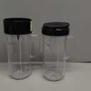 5-piece Magic Bullet Blender Cups, Tall 22oz Cup with Flip-Top To-Go Lid, Cross Blade, Blender Replacement Parts, Mug with Handle Compatible with Magic Bullet 250w MB1001